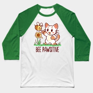 Bee Pawsitive Baseball T-Shirt
